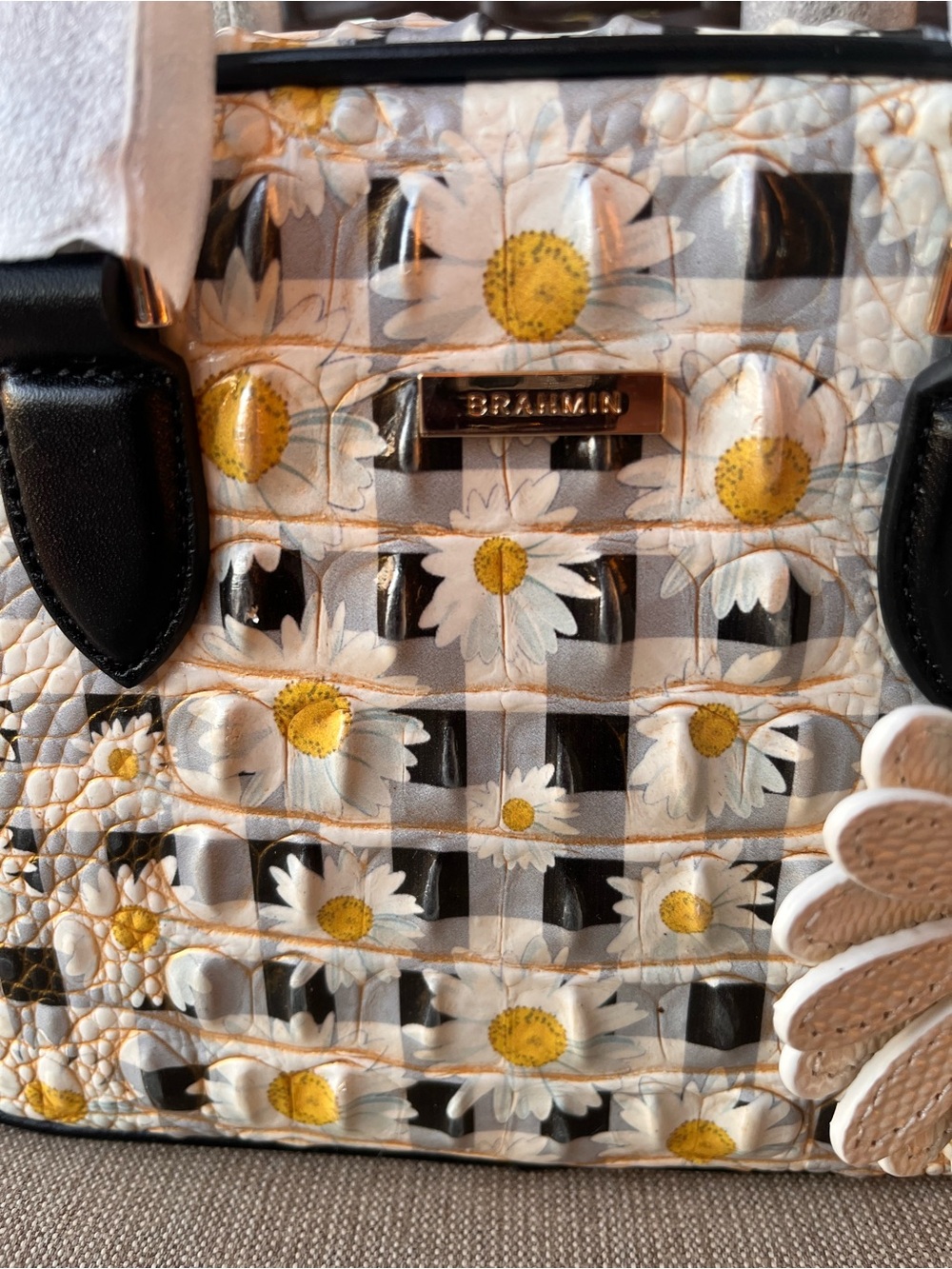 NWT BRAHMIN MARA in MULTI PETALINE Satchel - Picture 7 of 13
